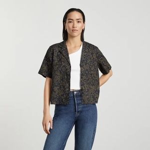 Everlane NWOT linen workwear shirt floral sz M